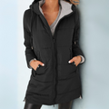 Clara | Black Hooded Padded Puffer Coat