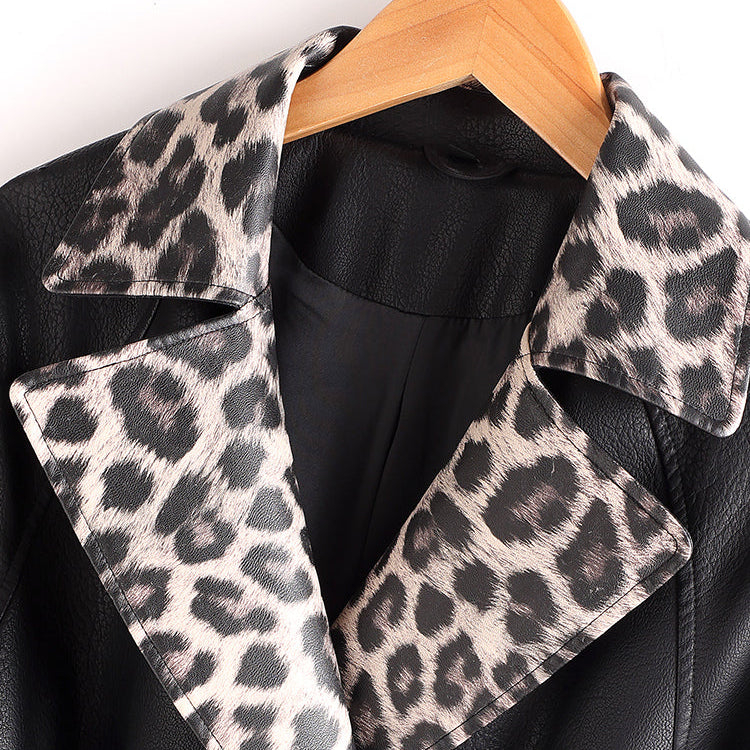 Selena Leather Trench Coat