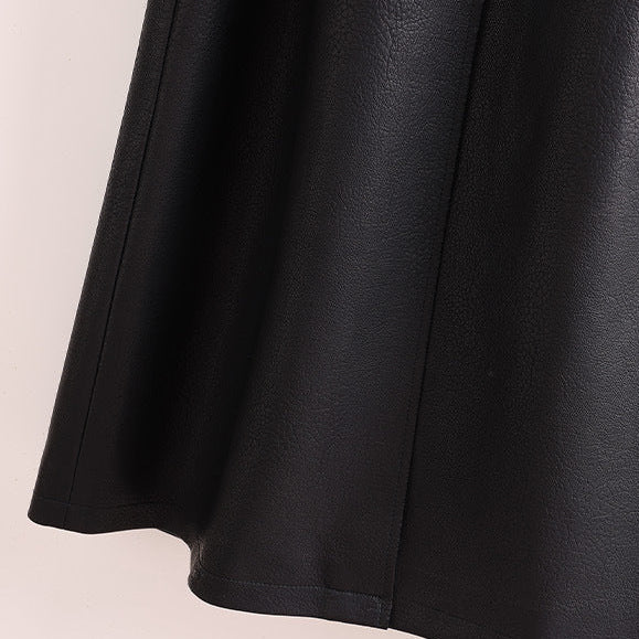 Selena Leather Trench Coat