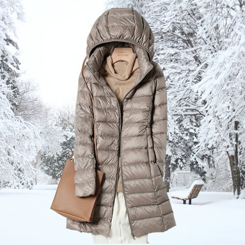 Ava | Black Detachable Hood Puffer Coat