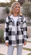 Women's Warm Oversized Checked Jacket 2
