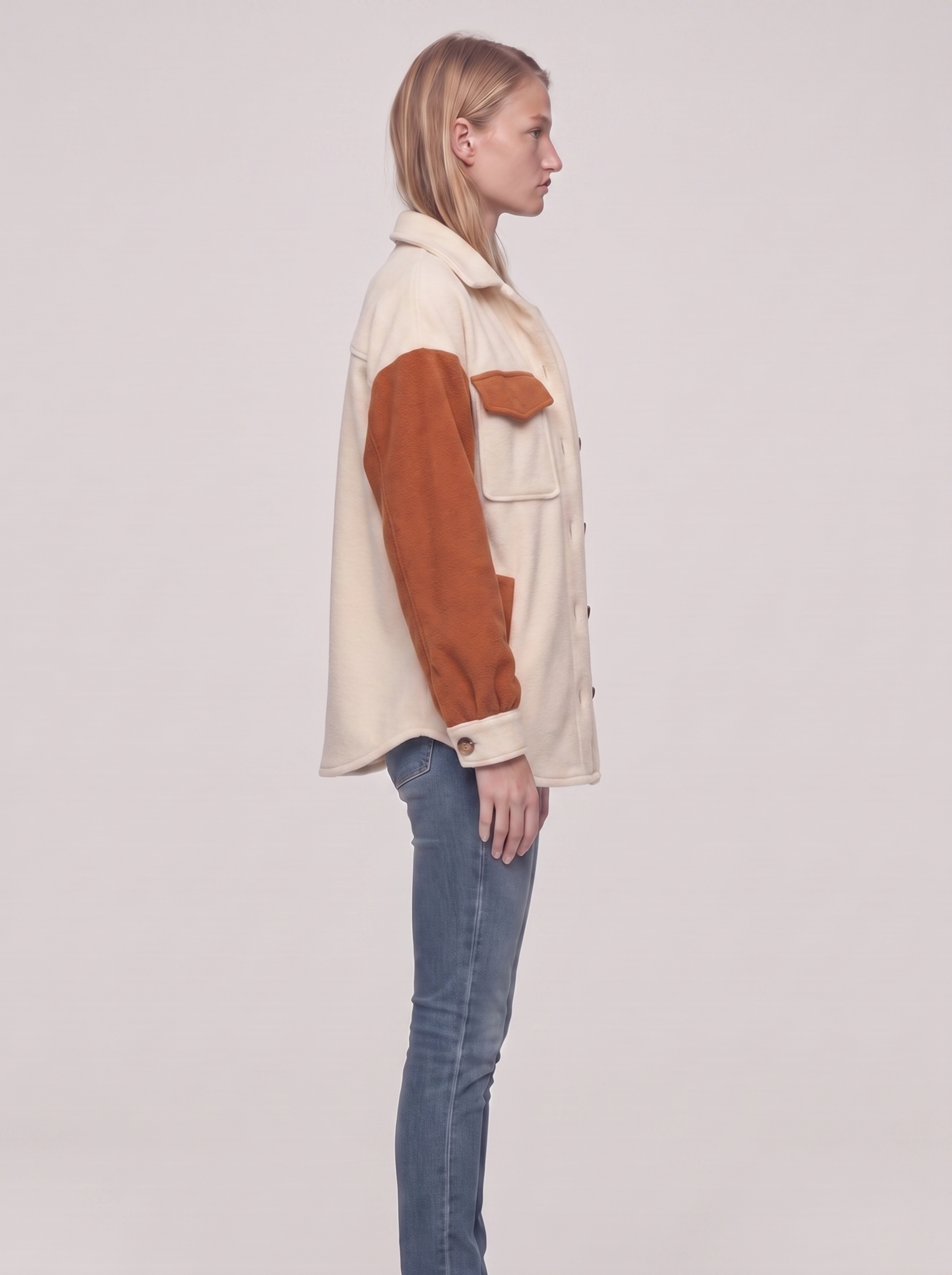 Ella Collared Fleece Jacket - side