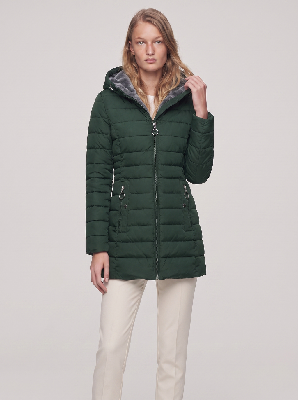 Ella Green fur-lined puffer coat - featured