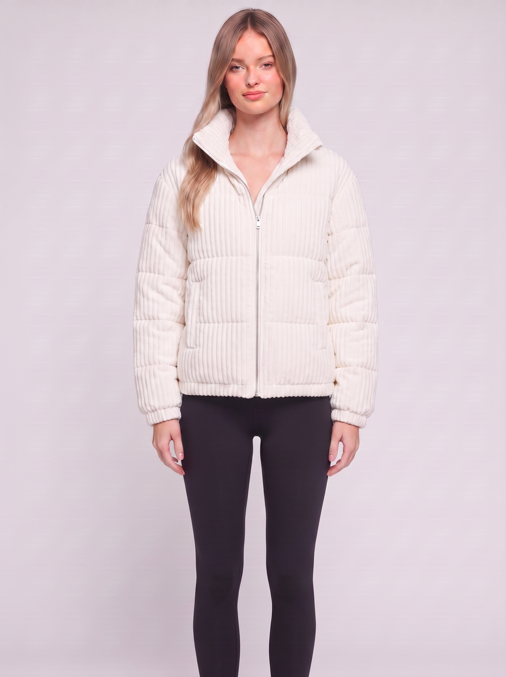 Emma White high-collar jacket - featured