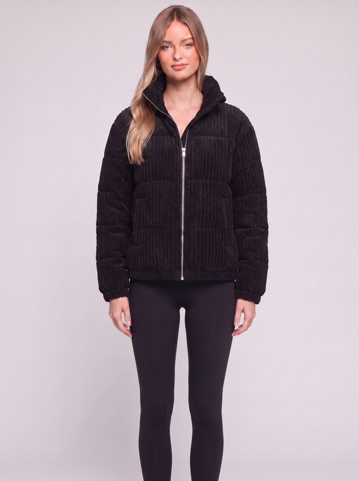 Emma Black high-collar jacket - featured